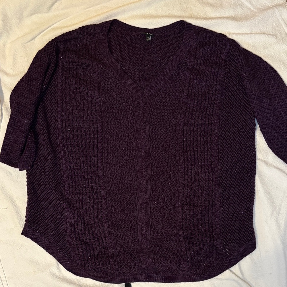 Torrid Deep Purple Knit Sweater